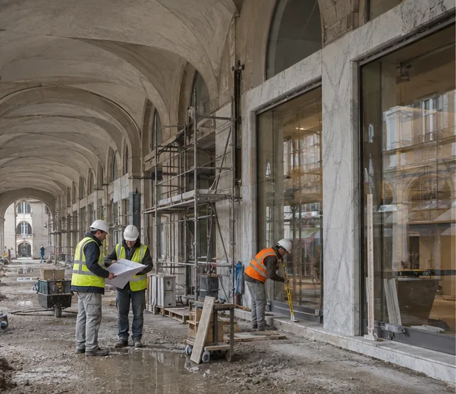 Marble Line Flagship before works