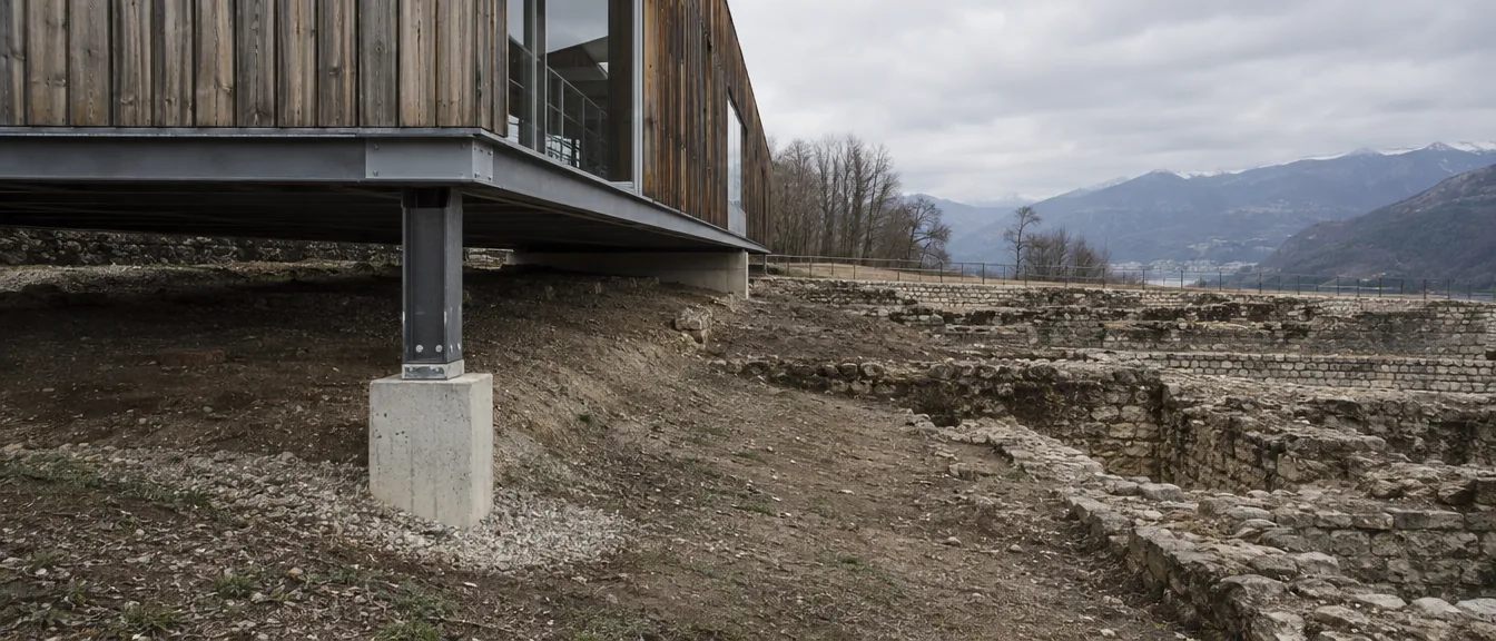 Saltworks Pavilion, Eight landings