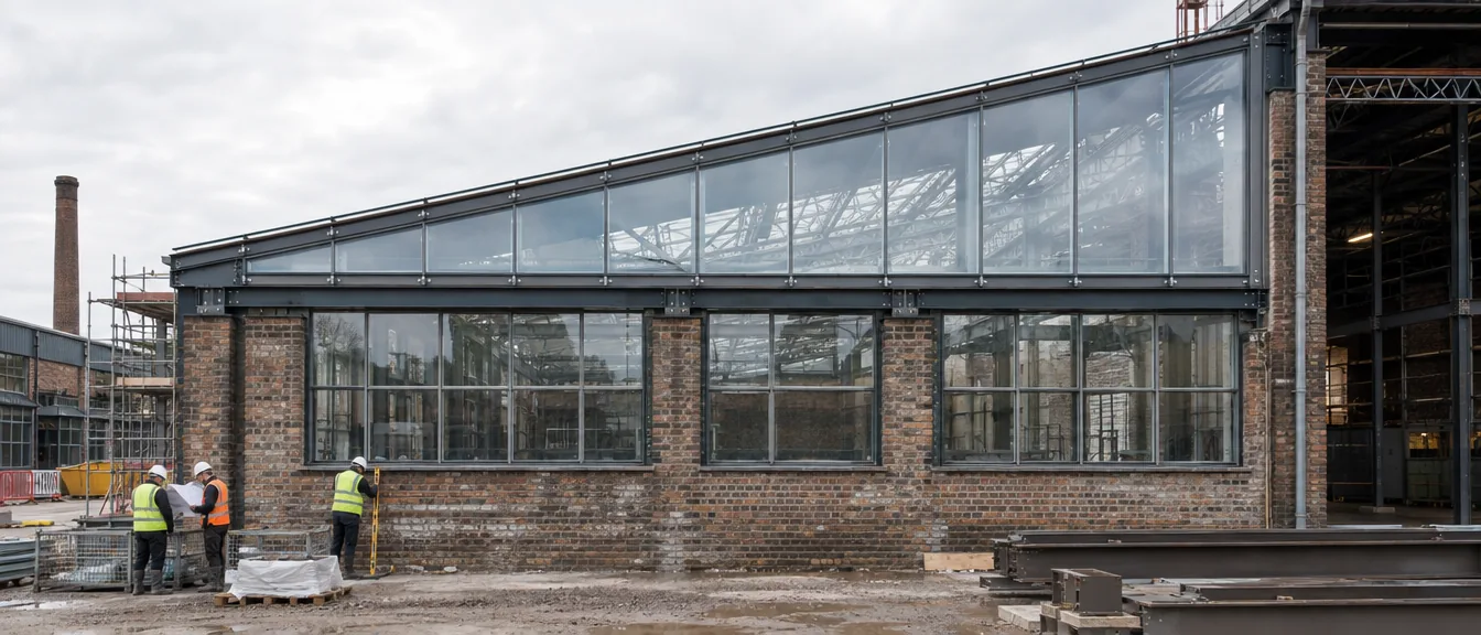 Ironworks Studio, North glazing