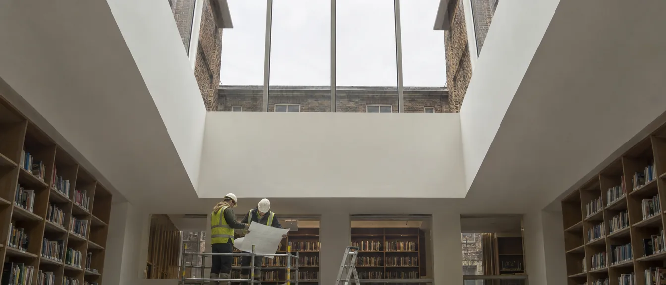 Rookery Lane Library, Deep clerestory