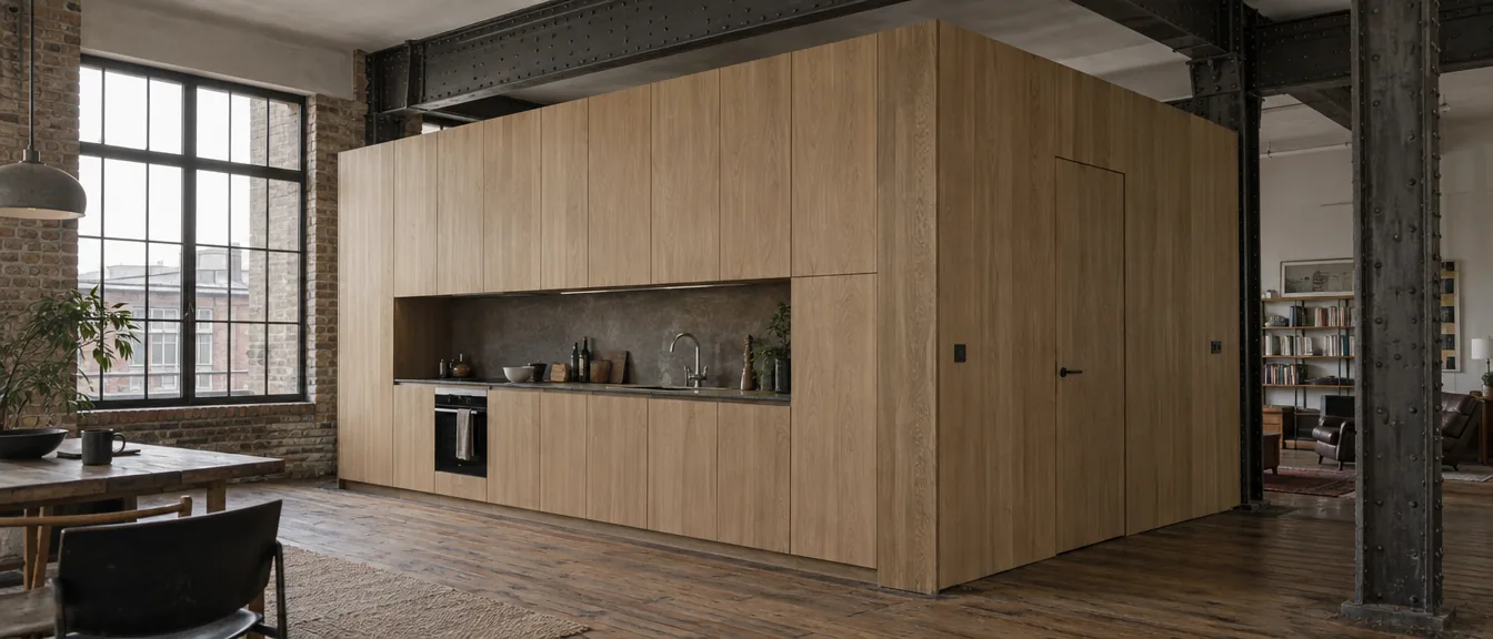 Juniper Loft, The oak volume