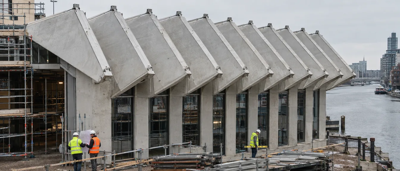 Fold Museum Annex, Folds going up