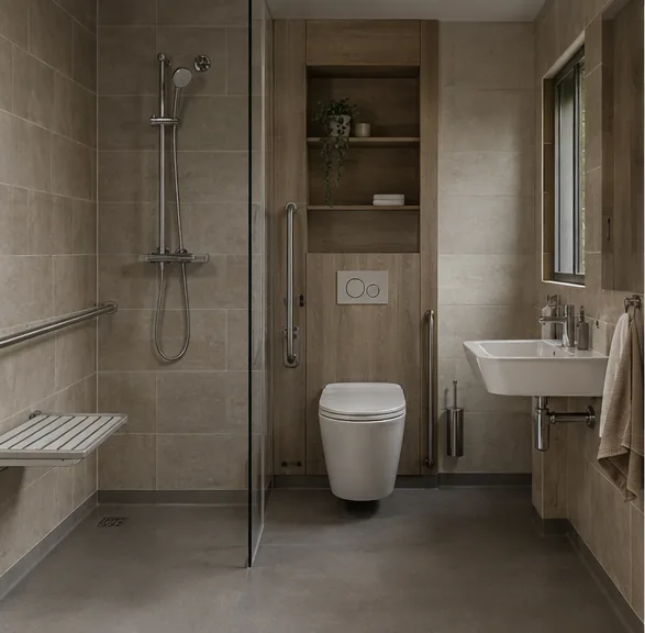 Alder Court Almshouses, Adaptable bathroom