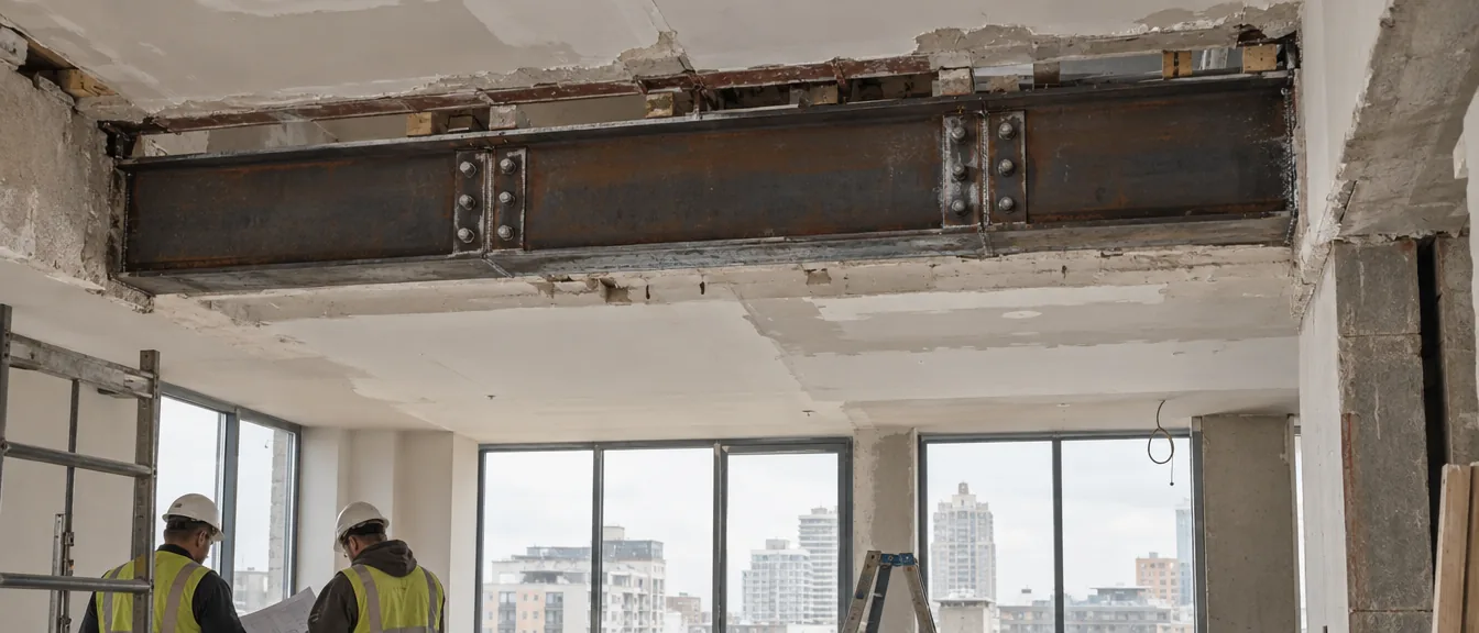 Solstice Penthouse, Transfer beam