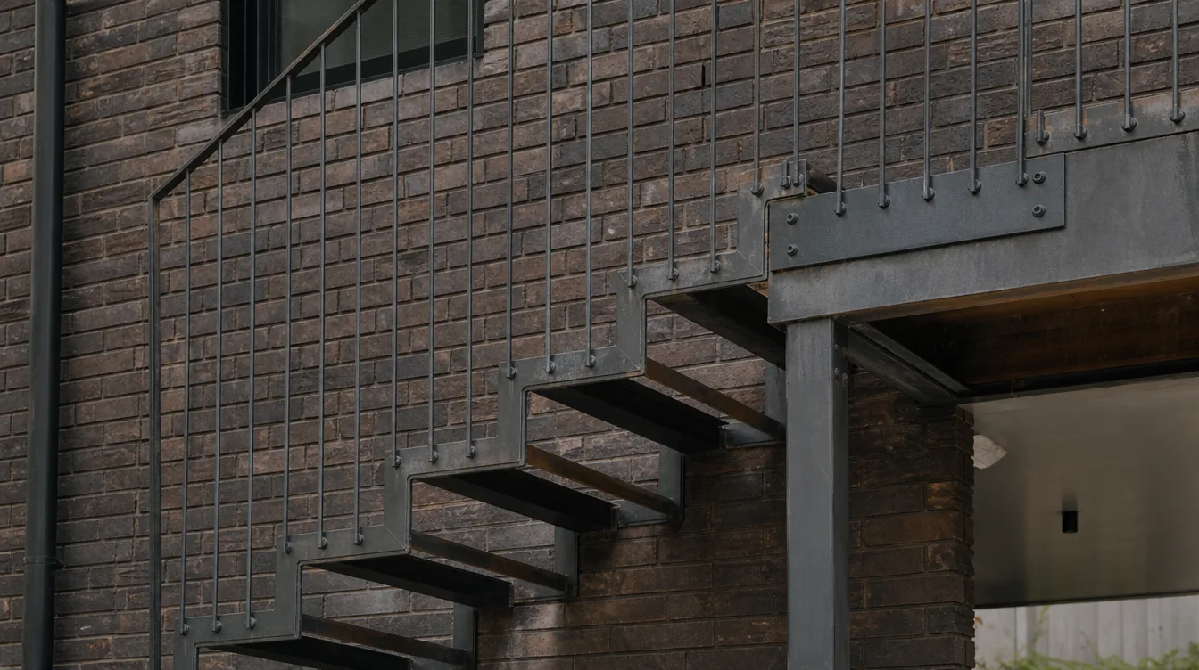 Carriage Lane House, Stair and wall