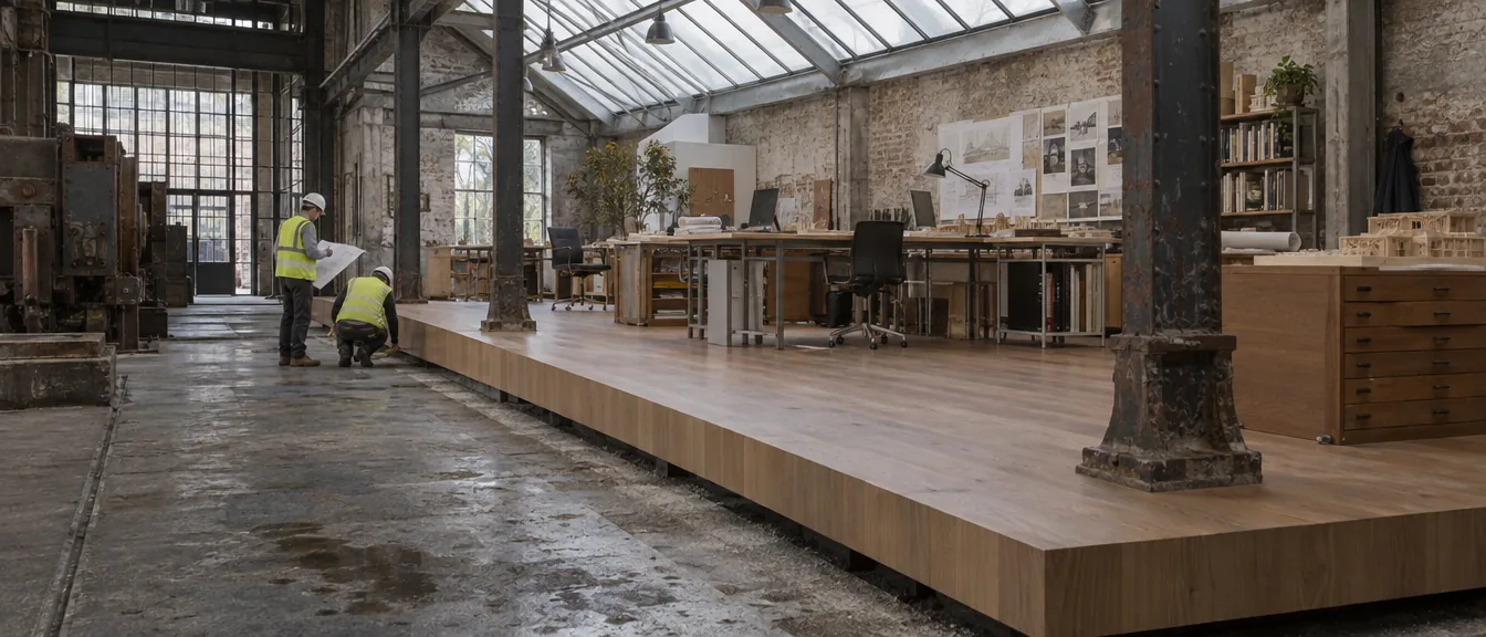 Ironworks Studio, Floating deck